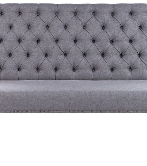 Sofas Beliani  | 2 Seater Fabric Kitchen Sofa Grey Torsby