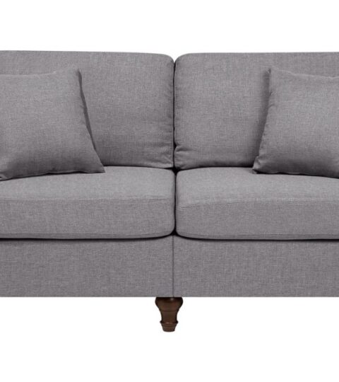 Sofas Beliani  | 2 Seater Fabric Sofa Grey Otra