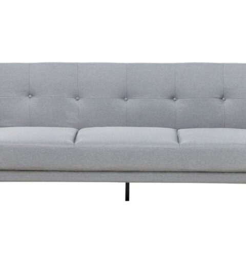 Sofas Beliani  | 3 Seater Fabric Sofa Bed Grey Florli