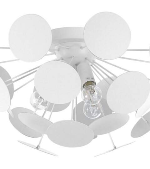 Lampen & Leuchten Beliani  | Deckenleuchte Weis 3-Flammig Geometrisch Maritsa