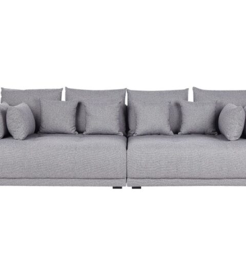 Sofas Beliani  | 4 Seater Fabric Sofa Grey Torpo