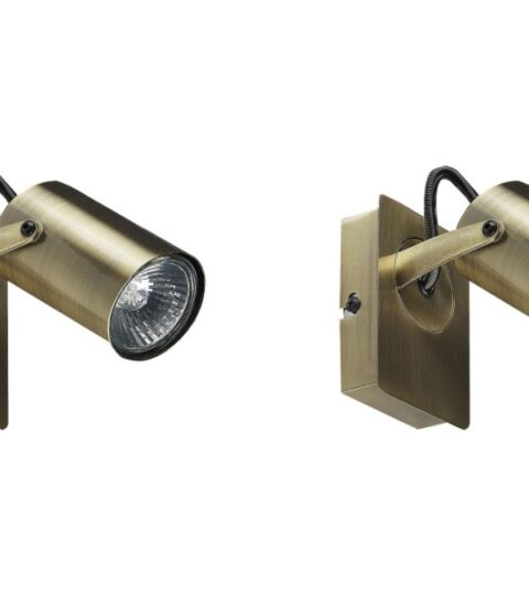 Lampen & Leuchten Beliani  | Wandleuchte Metall Messing 2Er Set Rund Klip