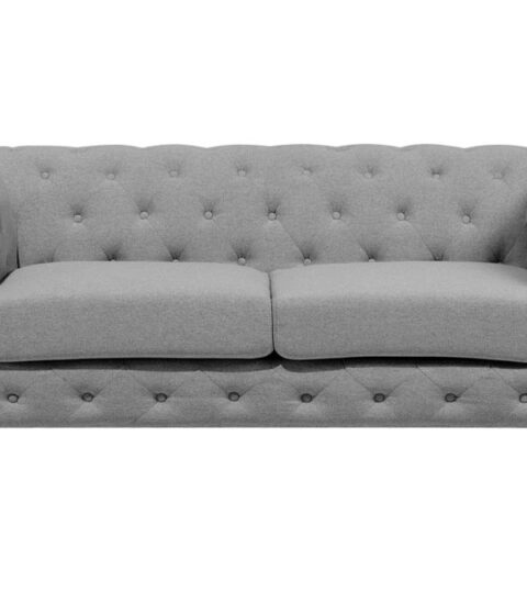 Sofas Beliani  | 2 Seater Fabric Sofa Grey Vissland