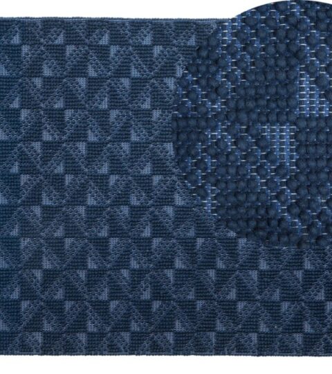 Teppiche Beliani  | Teppich Marineblau 160 X 230 Cm Kurzflor Savran