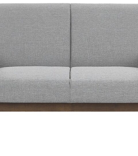 Sofas Beliani  | 2 Seater Fabric Sofa Grey Asnes