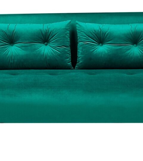 Sofas Beliani  | 2 Seater Velvet Sofa Bed Dark Green Vestfold